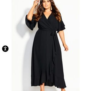 City Chic Flutter Me Maxi dress. Size 12. NWT.